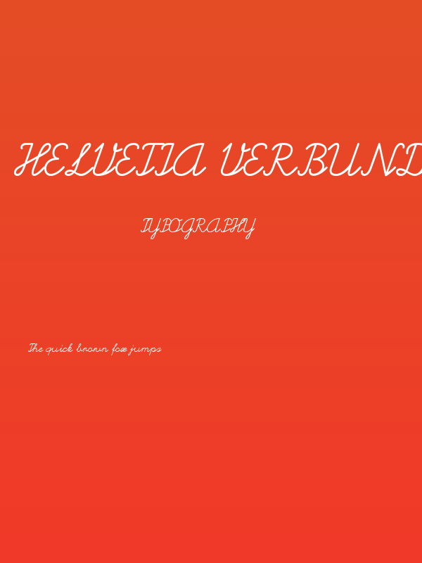 Helvetia Verbundene Regular Poster
