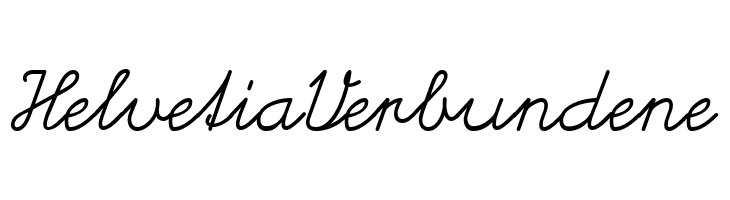HelvetiaVerbundene  フリーフォントのダウンロード