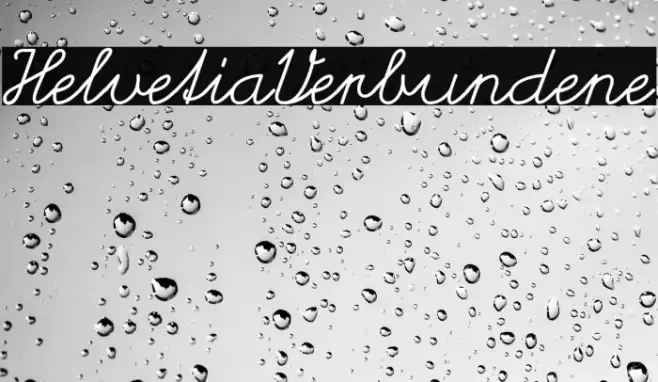 HelvetiaVerbundene Font examples