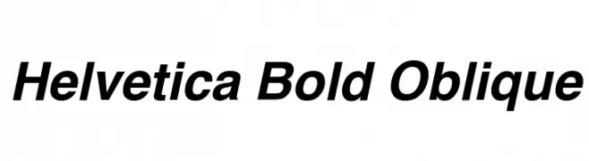 Helvetica Bold Oblique  font caratteri gratis