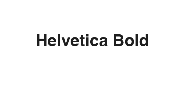 Helvetica Bold Logo