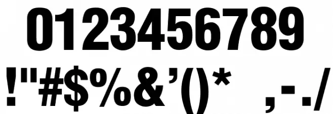 Helvetica-Condensed-Black-Se Font OTHER CHARS