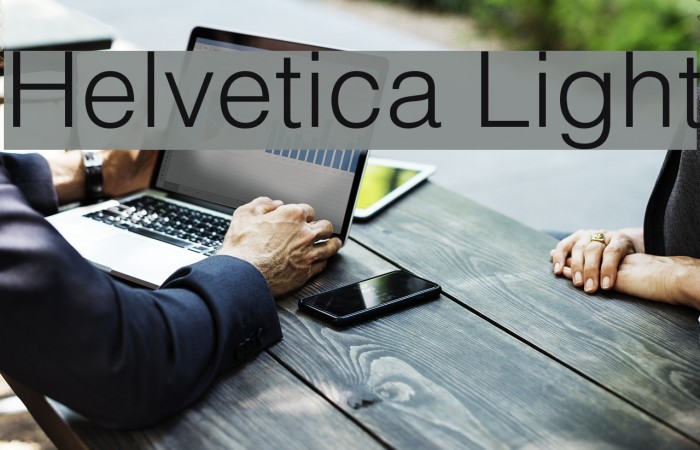 Helvetica Light Example 1