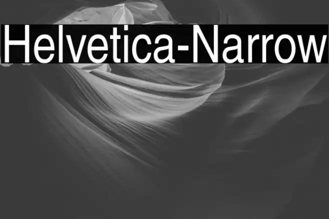 Helvetica-Narrow Font examples