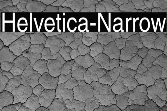 Helvetica-Narrow Font examples