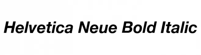 Helvetica Neue Bold Italic  Free Fonts Download