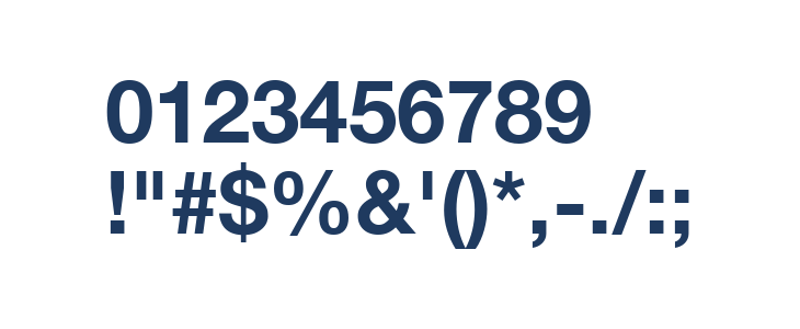 Helvetica Neue Bold Other Characters