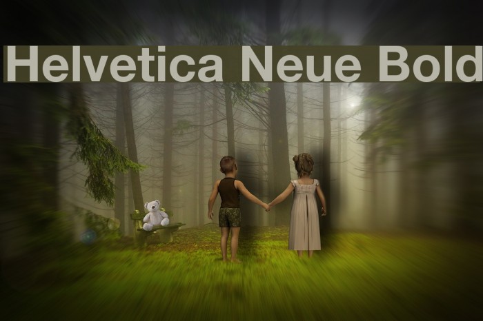 Helvetica Neue Bold Example 3