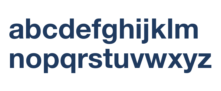 Helvetica Neue Bold Lowercase