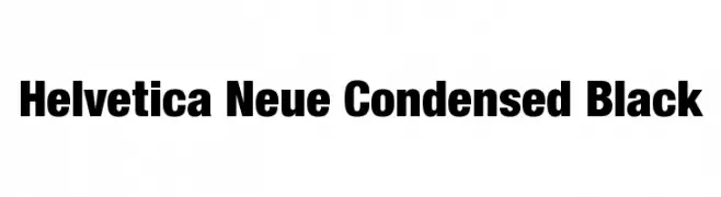Helvetica Neue Condensed Black  Скачать бесплатные шрифты