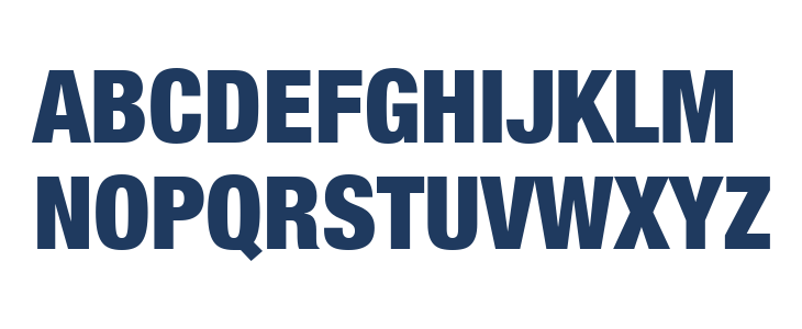 Helvetica Neue Condensed Black Uppercase