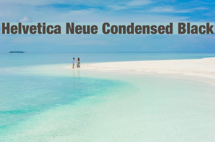 Helvetica Neue Condensed Black Example 1