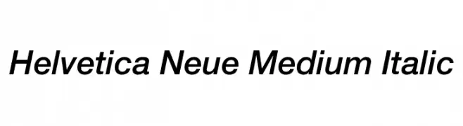 Helvetica Neue Medium Italic  नि: शुल्क फ़ॉन्ट्स डाउनलोड