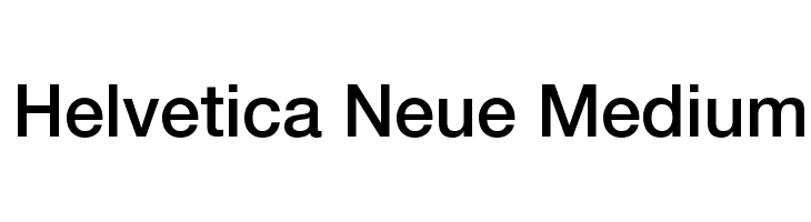 Helvetica Neue Medium  免费字体下载
