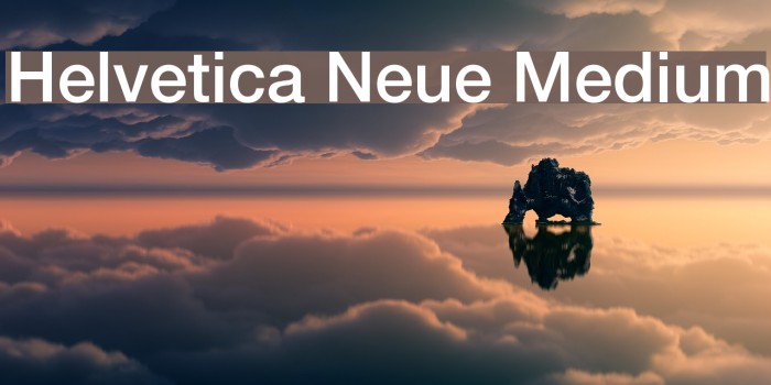 Helvetica Neue Medium Example 1