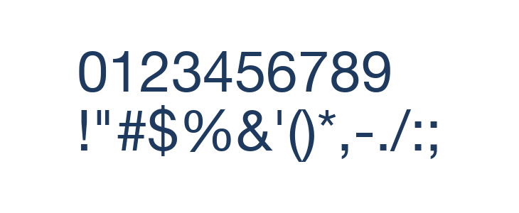 Helvetica Neue Other Characters