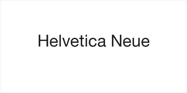 Helvetica Neue Logo