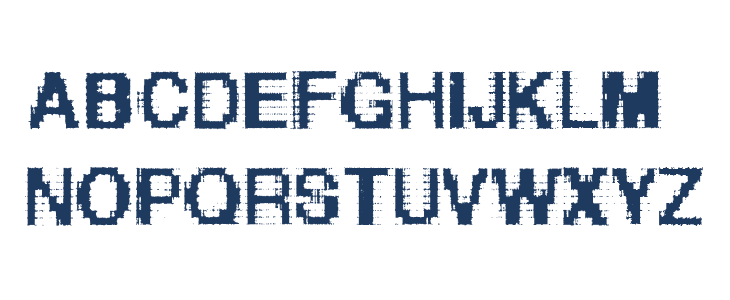 Helvetica-grosse-bit Uppercase