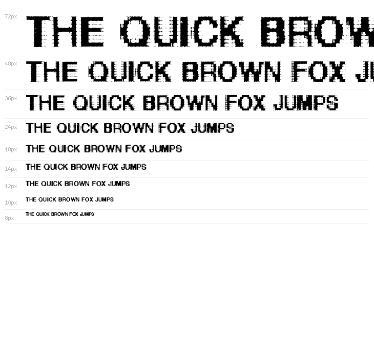 Helvetica-grosse-bit Waterfall