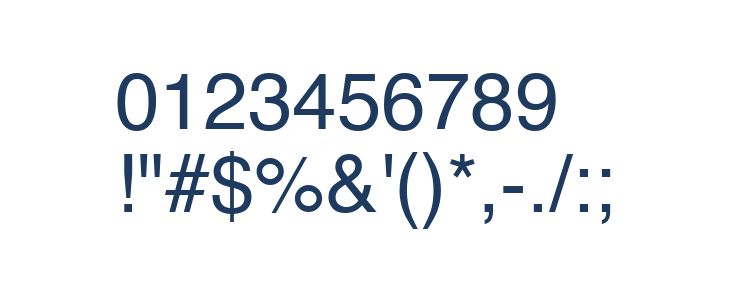 Helvetica Other Characters