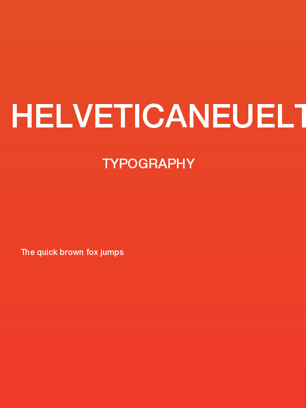 HelveticaNeueLTPro-Md Poster