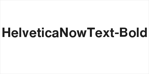 HelveticaNowText-Bold Logo