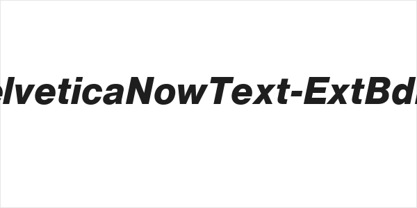 HelveticaNowText-ExtBdIta Logo