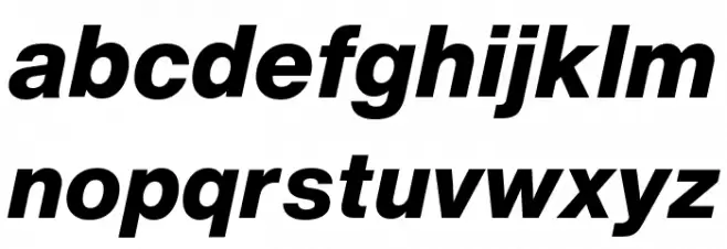 HelveticaNowText-ExtBdIta Fuentes MINÚSCULAS