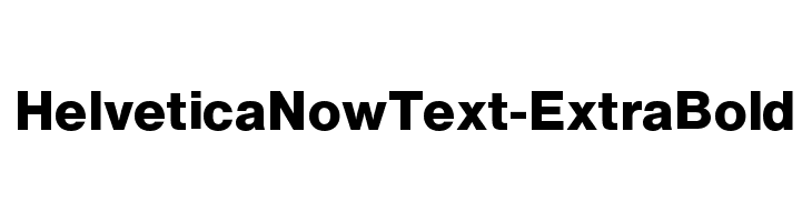 HelveticaNowText-ExtraBold Font