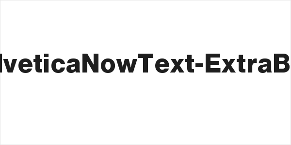 HelveticaNowText-ExtraBold Logo