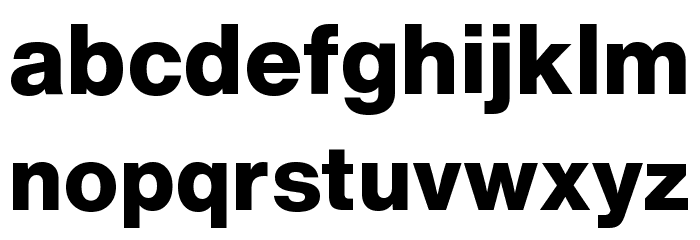 HelveticaNowText-ExtraBold Font LOWERCASE