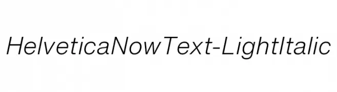 HelveticaNowText-LightItalic  Скачать бесплатные шрифты