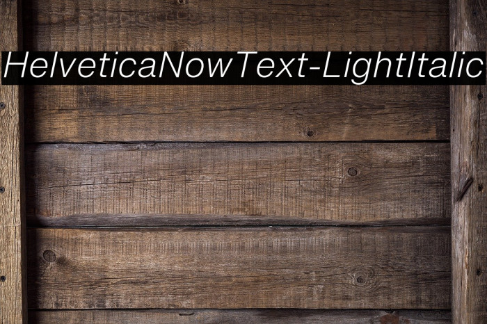 HelveticaNowText-LightItalic Font examples