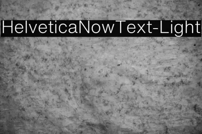 HelveticaNowText-Light フォント examples
