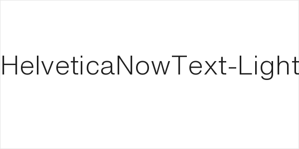 HelveticaNowText-Light Logo