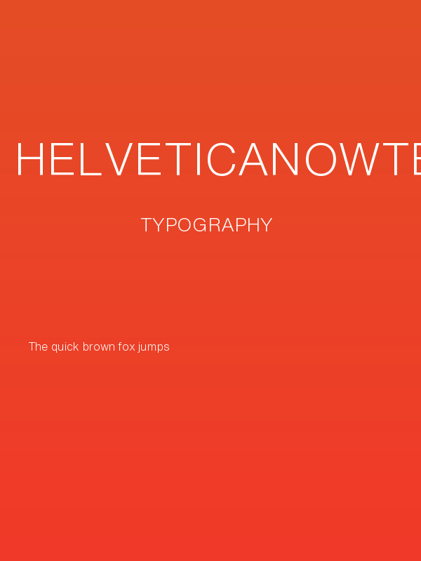 HelveticaNowText-Light Poster