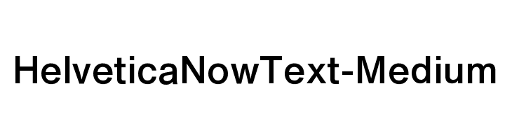 HelveticaNowText-Medium Fuentes