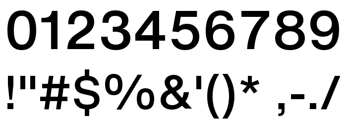 HelveticaNowText-Medium Font Alte caractere