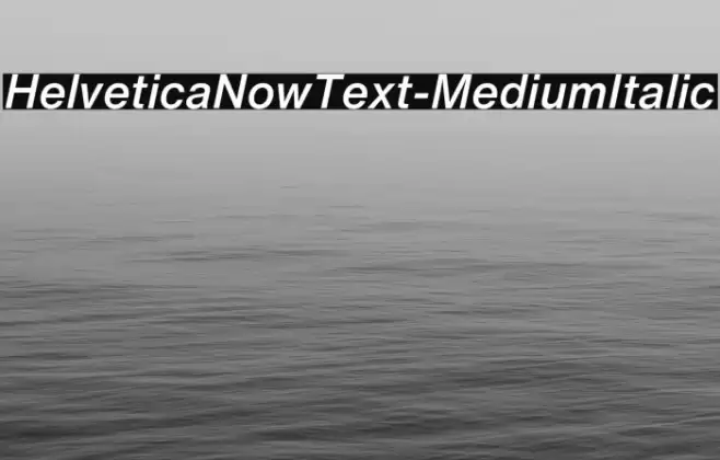 HelveticaNowText-MediumItalic Fuentes examples