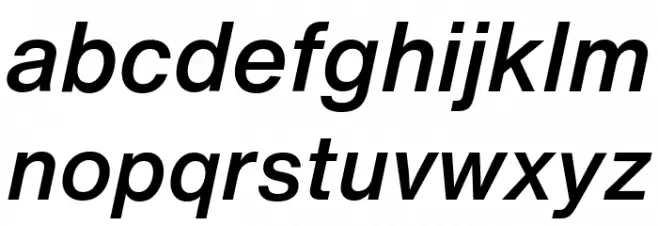 HelveticaNowText-MediumItalic Fuentes MINÚSCULAS