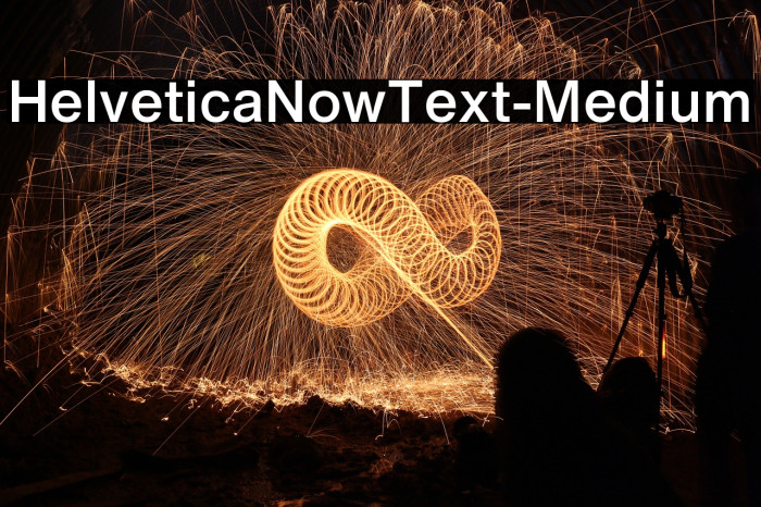 HelveticaNowText-Medium Font examples