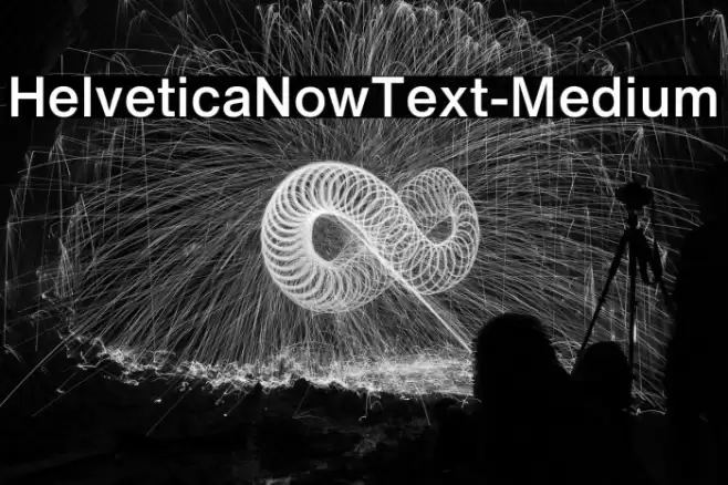 HelveticaNowText-Medium Font examples
