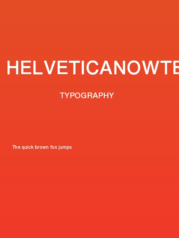 HelveticaNowText-Medium Poster