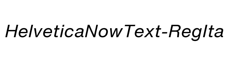 HelveticaNowText-RegIta Caratteri