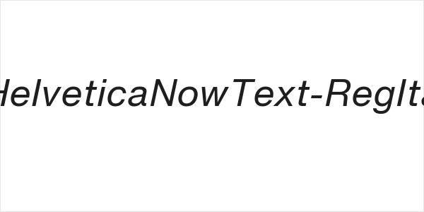 HelveticaNowText-RegIta Logo