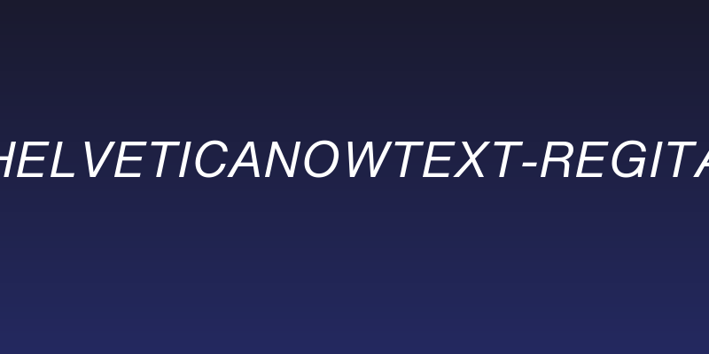 HelveticaNowText-RegIta Social Header