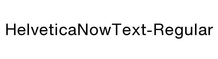 HelveticaNowText-Regular Font