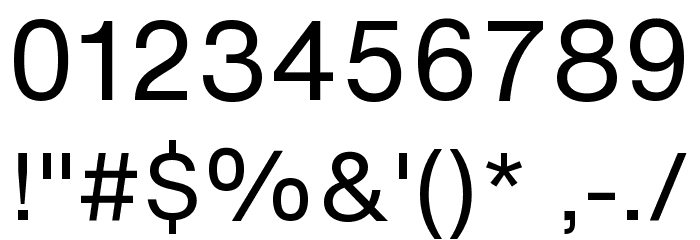 HelveticaNowText-Regular Font OTHER CHARS