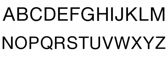 HelveticaNowText-Regular Schriftart Groß