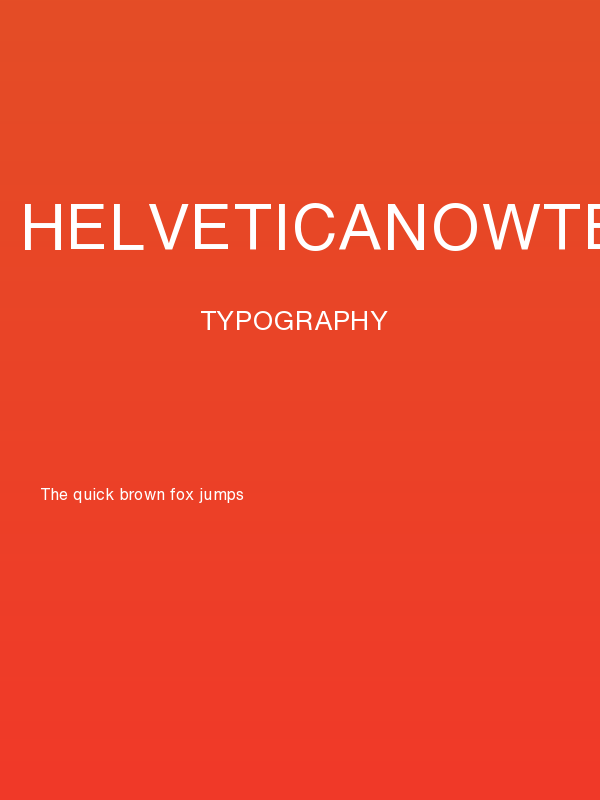 HelveticaNowText-Regular Poster